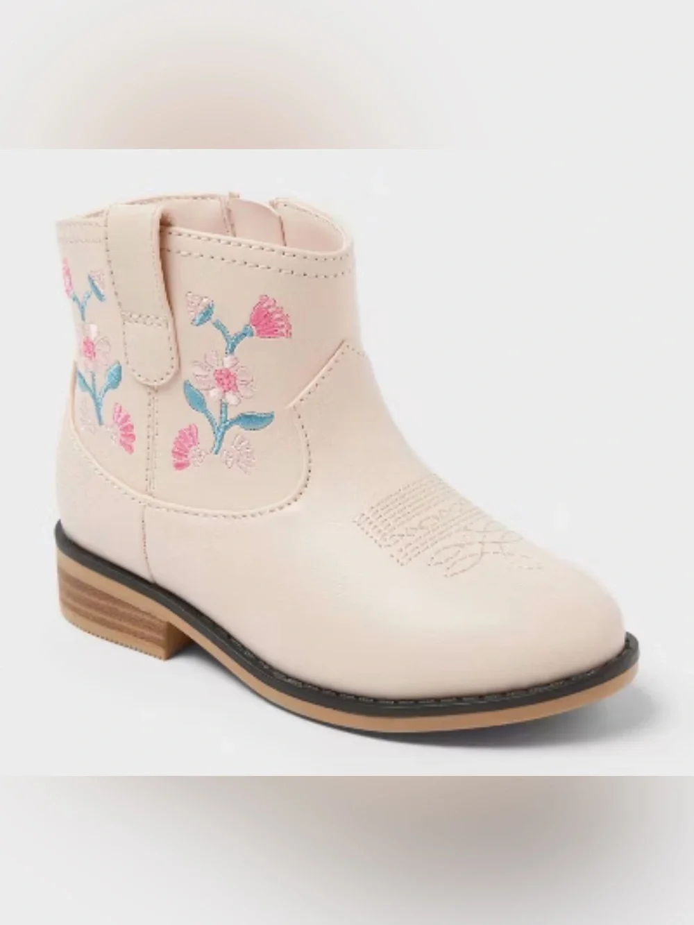 Cat & Jack Toddler Girls Size 8 Whitley Western Cowboy Boots New W Tags Pink